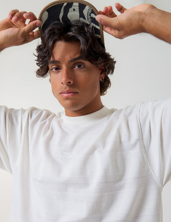 Camiseta Boxy fit Oleada Hombre