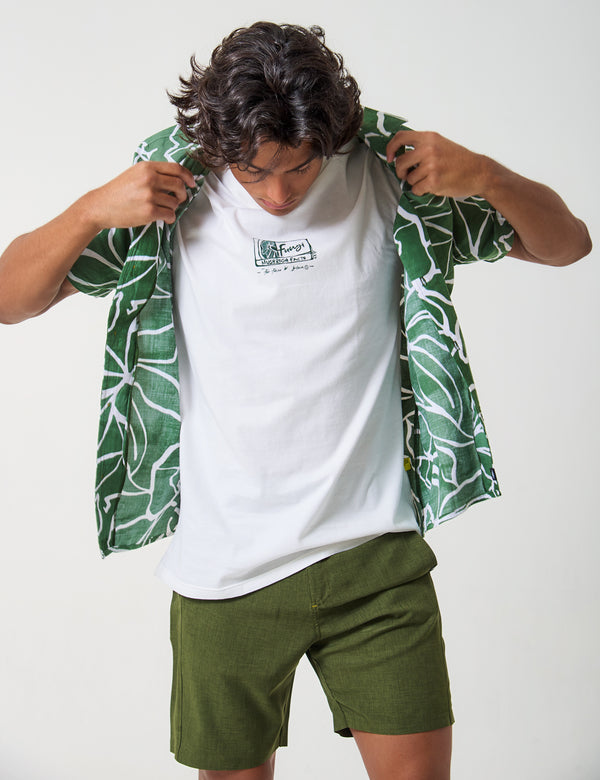 Camiseta Oversize Fungi crudo Unisex