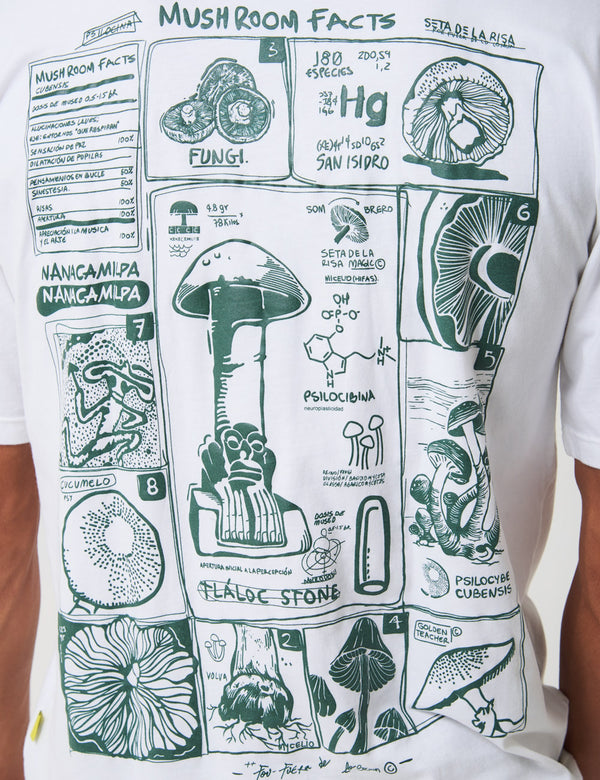 Camiseta Oversize Fungi crudo Unisex