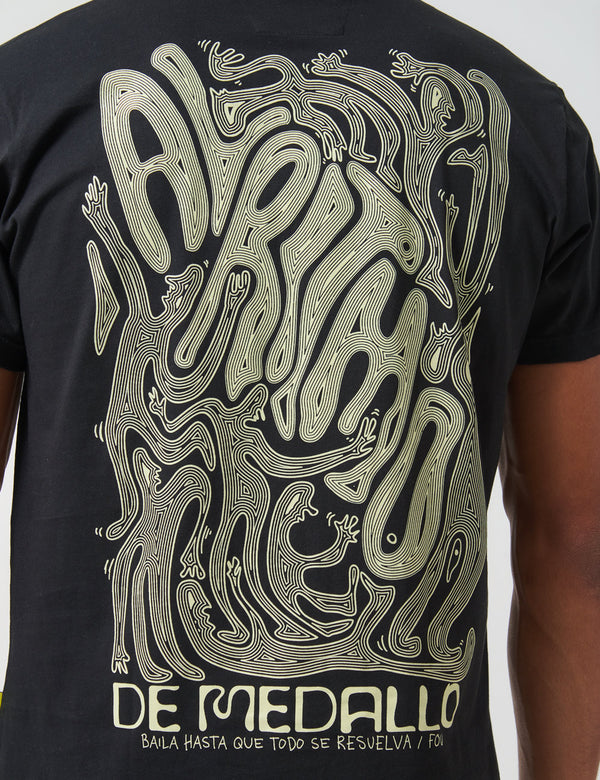Camiseta Regular Fit Soul Rythm negro Hombre
