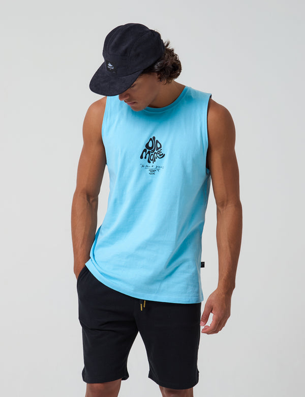 Camisilla Oversize Ojo de Mar Azul Claro Hombre