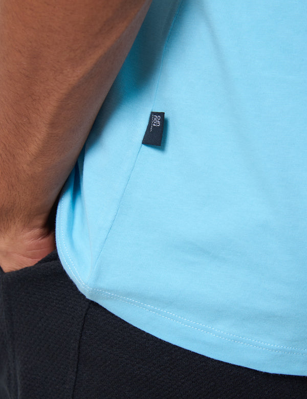 Camisilla Oversize Ojo de Mar Azul Claro Hombre