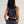 Chaleco Escote en Pico set Stamp azul + negro Mujer