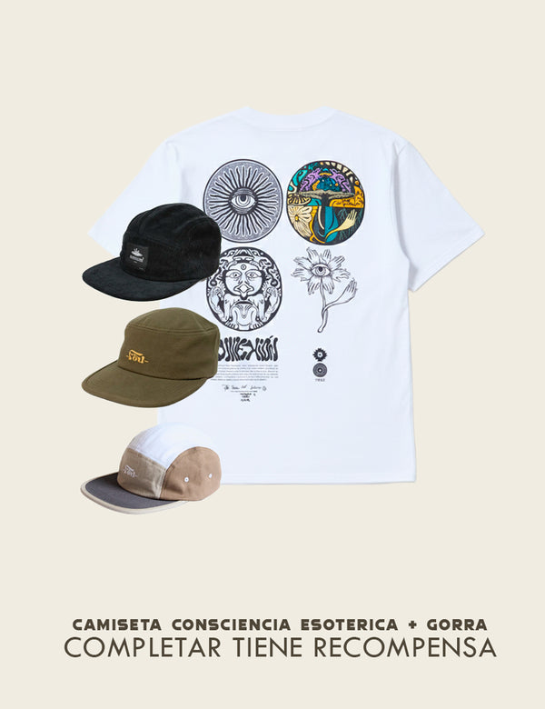 Camiseta Regular Fit Consciencia Esotérica  crudo Hombre