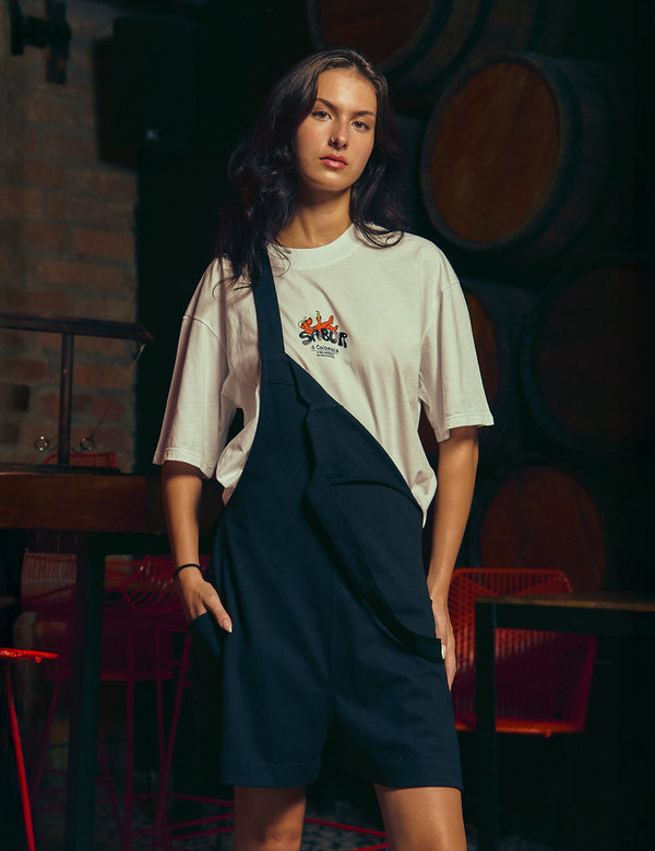 Camiseta Oversize Sabor a Colombia  crudo Unisex