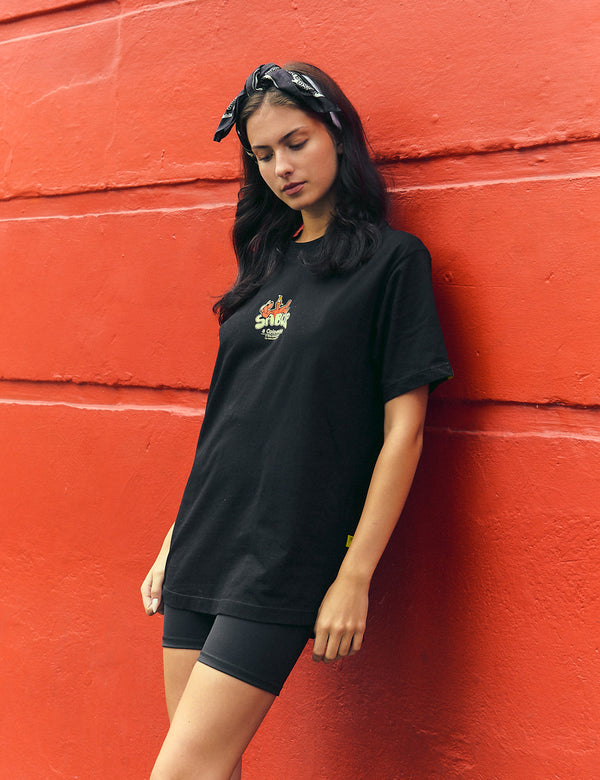 Camiseta Regular Fit Sabor a Colombia  negro unisex