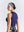 Crop Top Raglan  azul rey Mujer