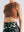 Crop Top Raglan  terracota Mujer