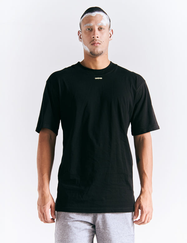 Camiseta Oversize Etéreo negro Hombre