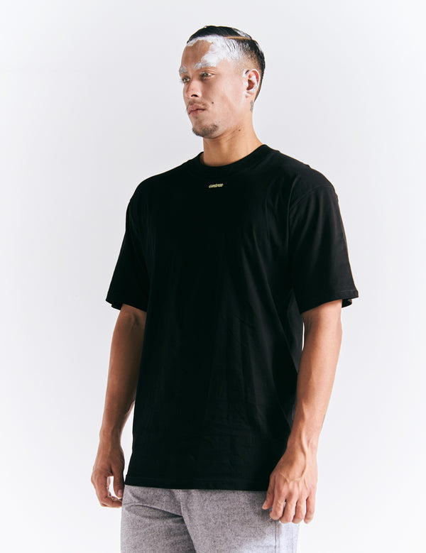 Camiseta Oversize Etéreo negro Hombre