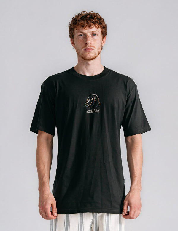Camiseta Oversize Estoy bien  negro Hombre