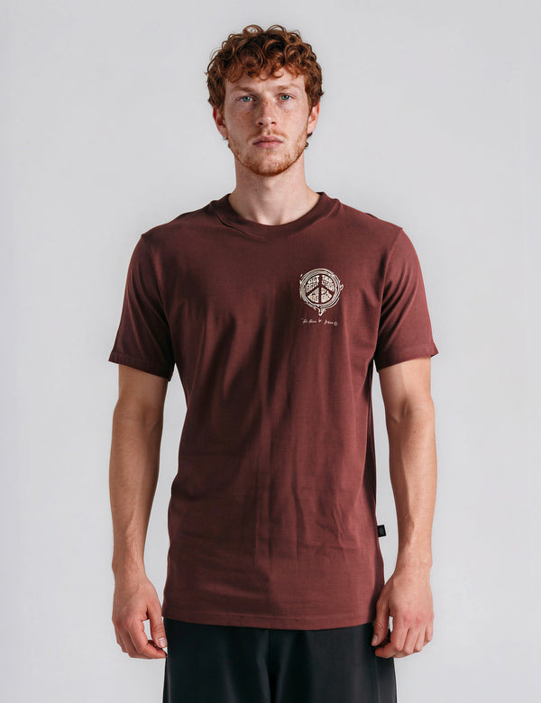 Camiseta regular fit Melt vinotinto Hombre