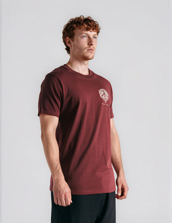 Camiseta regular fit Melt vinotinto Hombre