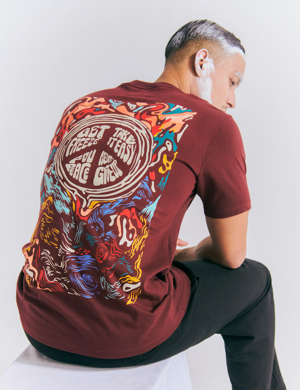 Camiseta regular fit Melt vinotiento Hombre