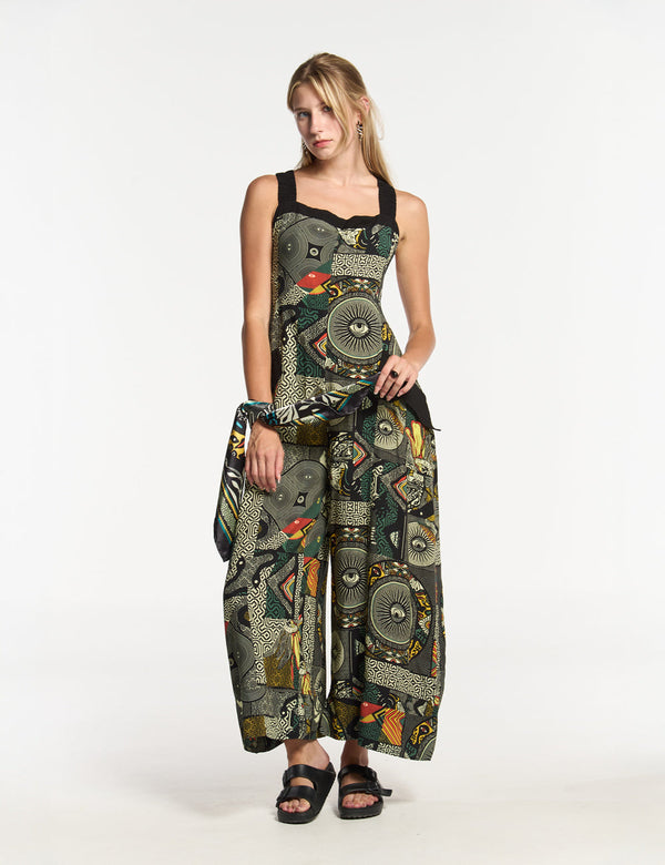 Enterizo Loose Fit  Corin multicolor Mujer