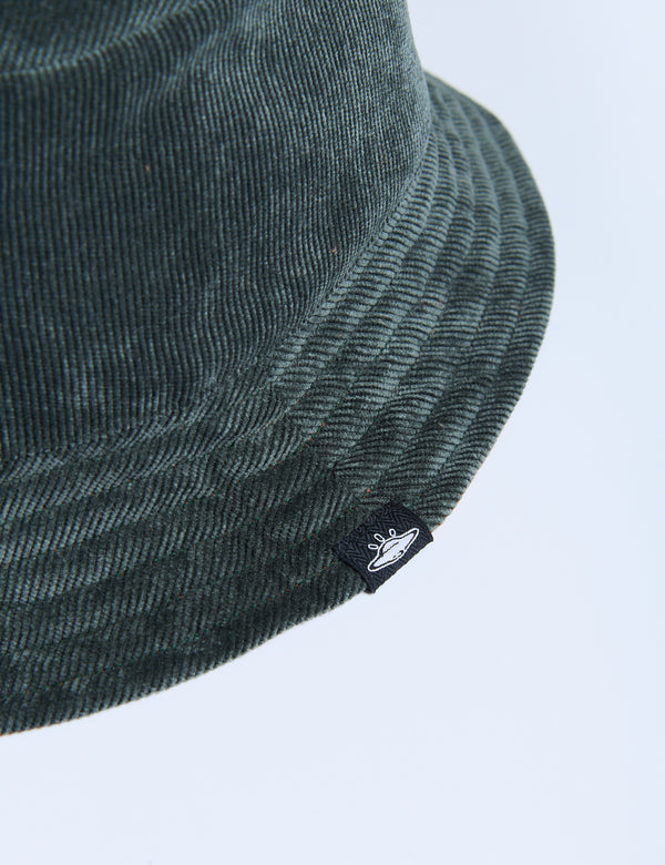 Fisher Hat duplex Verde + Chocolate Unisex