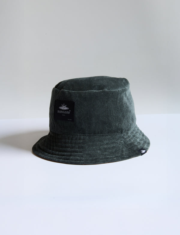 Fisher Hat duplex Verde + Chocolate Unisex
