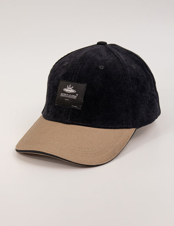 Gorra Desestructurada Pana negro Origen Unisex