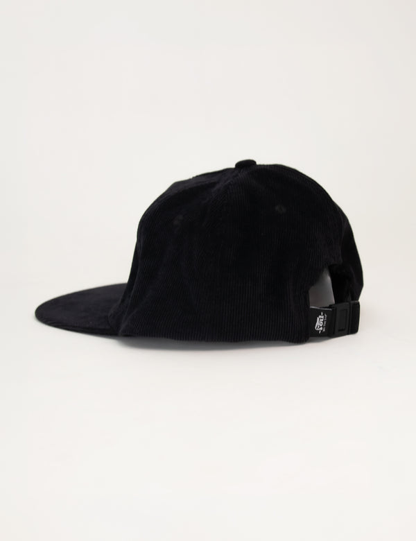 Gorra Desestructurada Pana negro Origen Unisex