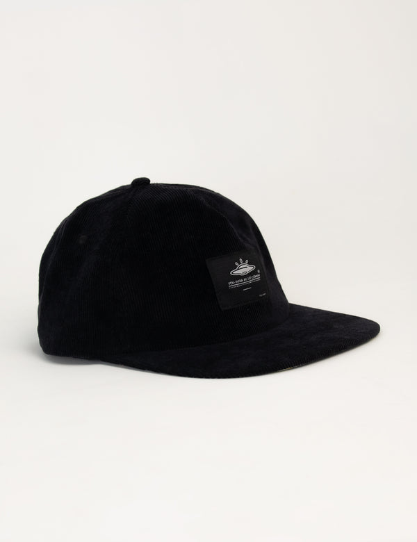 Gorra Desestructurada Pana negro Origen Unisex