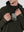 Hoodie regular fit pachacutep verde militar hombre
