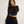 Crop Top Manga Larga NIGHT negro Mujer