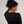 Crop Top Manga Larga NIGHT negro Mujer