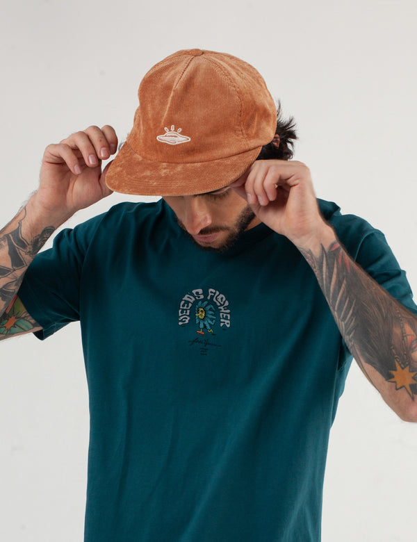 Camiseta Oversize Grass verde jade Hombre