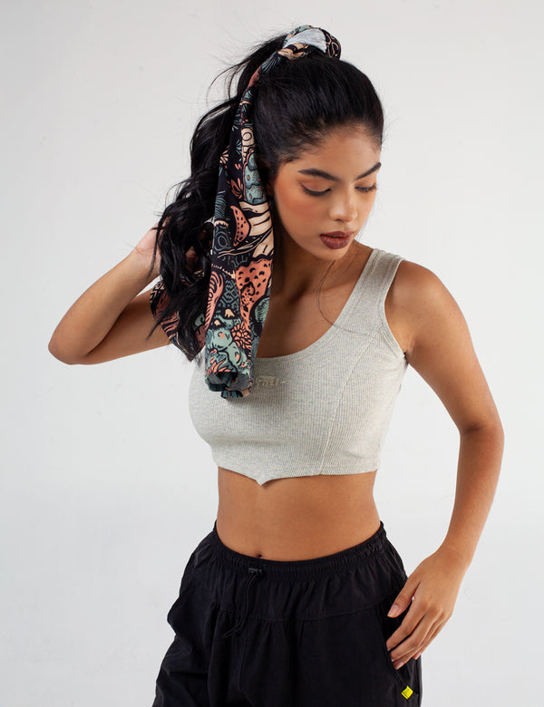 Crop Top Sisa Caribbean beige Mujer