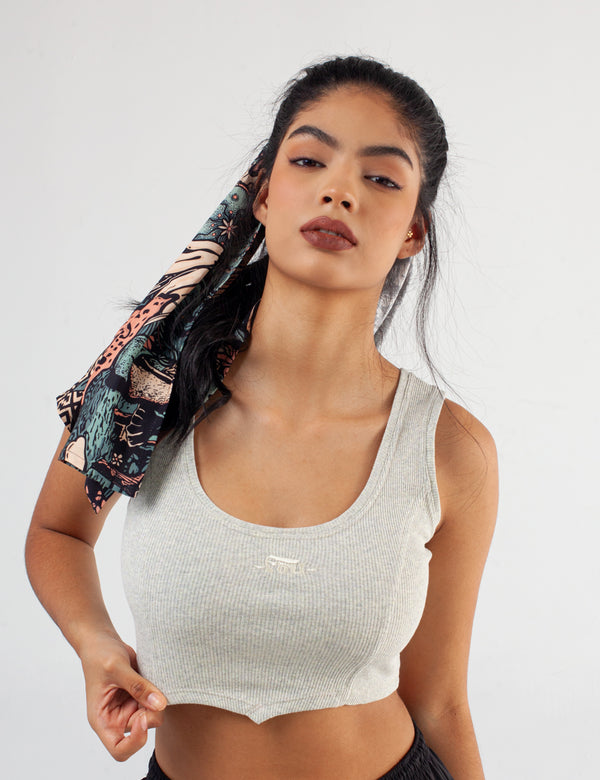 Crop Top Sisa Caribbean beige Mujer