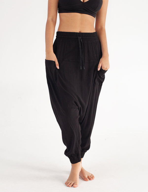 Pantalón Aladino negro mujer