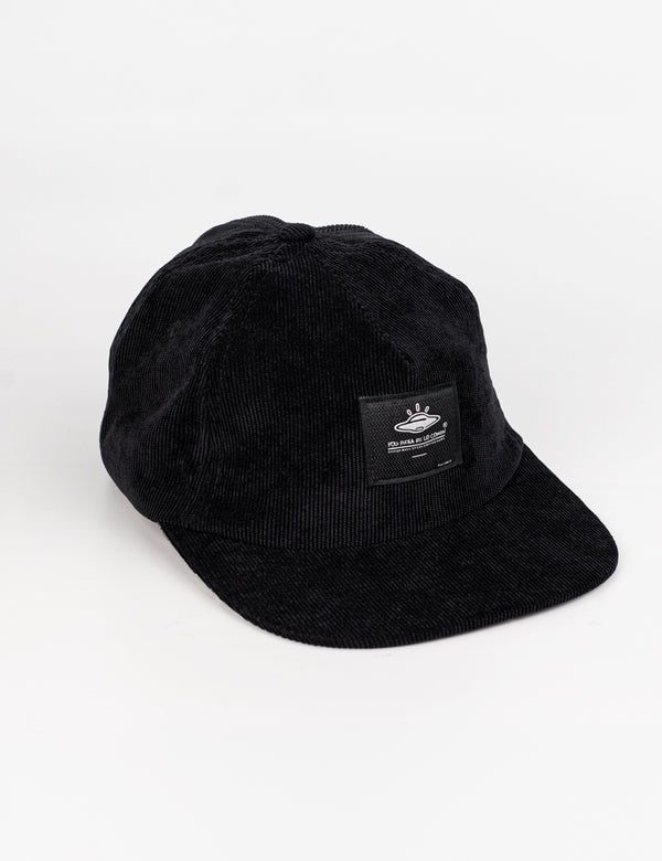 Gorra Desestructurada Pana negro Origen Unisex