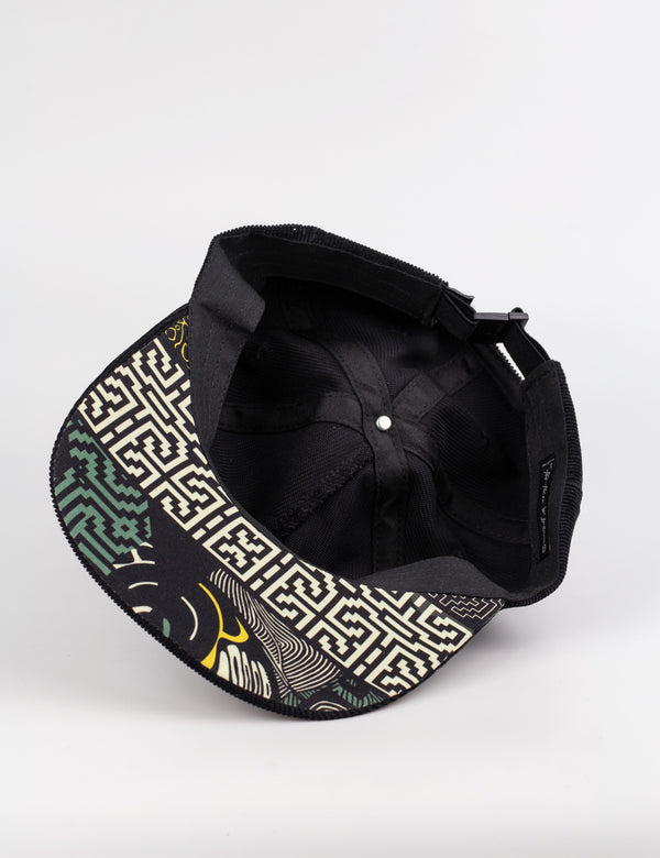 Gorra Desestructurada Pana negro Origen Unisex