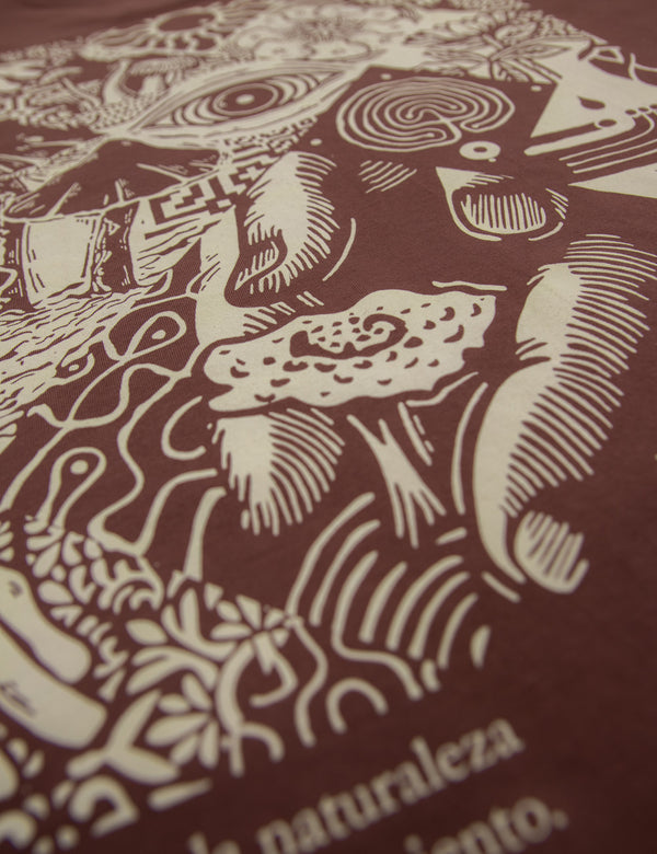 Camiseta Oversize  Siembra Chocolate Hombre
