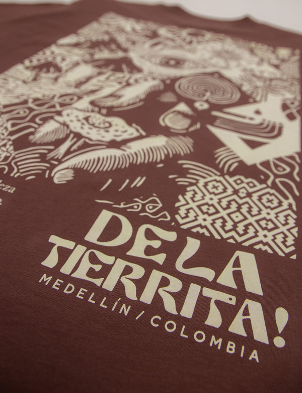 Camiseta Oversize  Siembra Chocolate Hombre