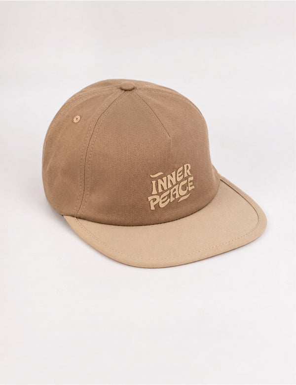 Gorra desestructurada Inner Peace caqui+beige