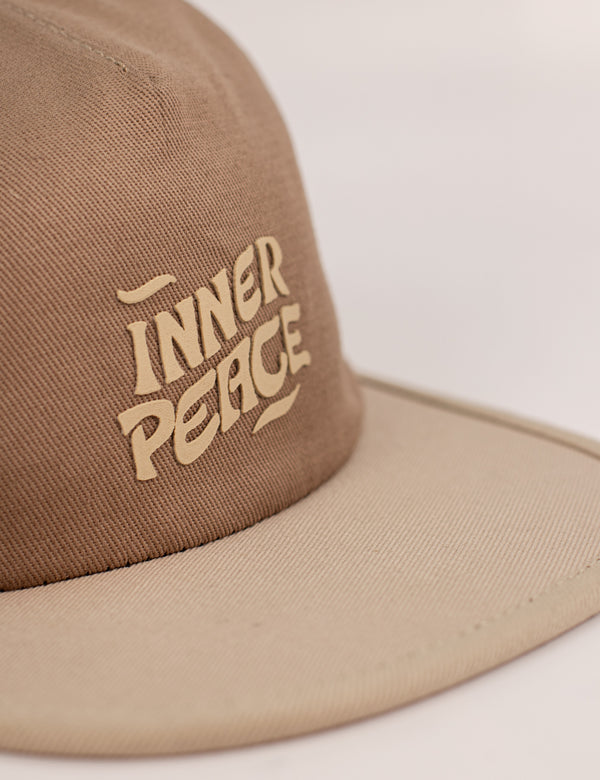 Gorra desestructurada Inner Peace caqui+beige