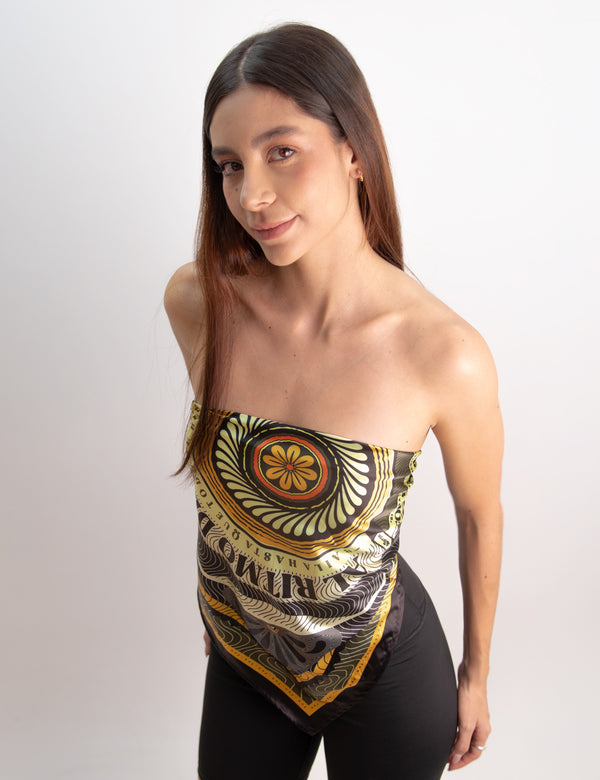 Pañoleta al ritmo de medallo multicolor Unisex