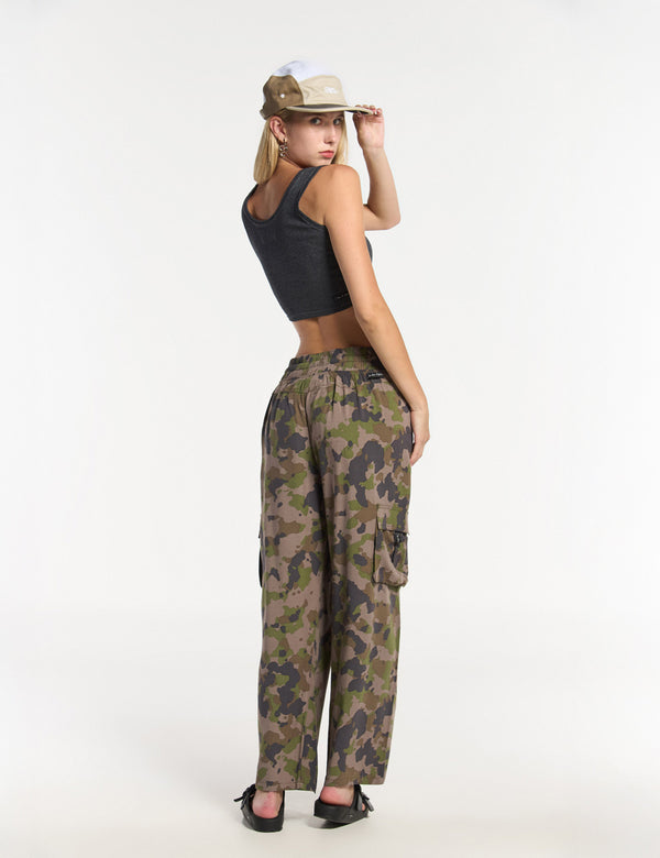 Pantalón Cargo militar multicolor Mujer