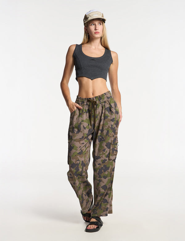 Pantalón Cargo militar multicolor Mujer