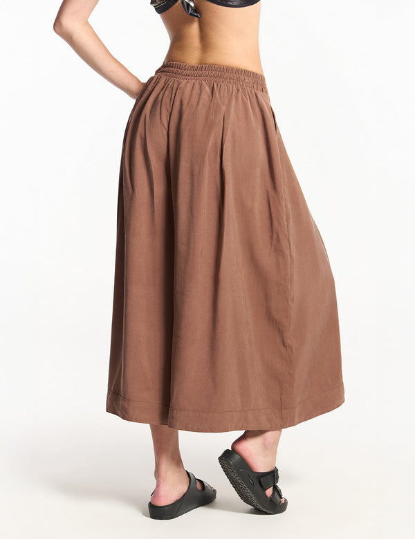 Pantalón Culotte Arcilla Mujer
