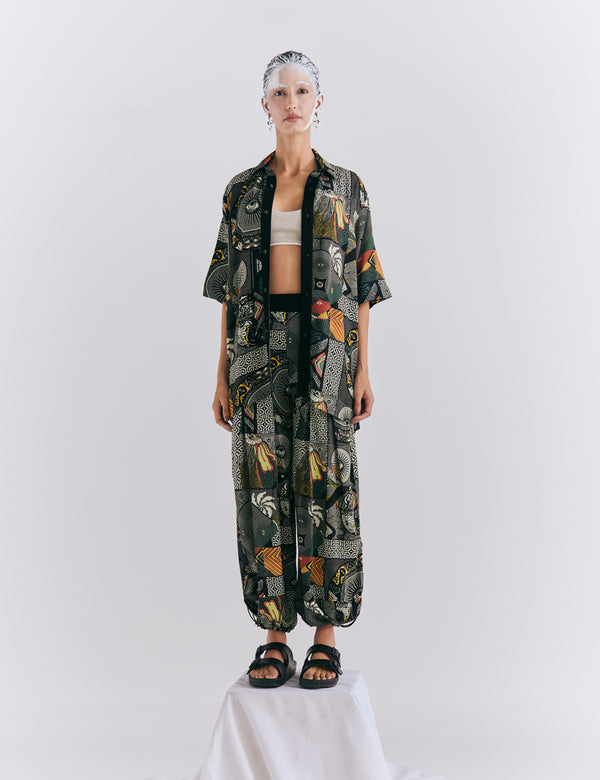 Pantalón Botas ajustables  Lupuna multicolor Mujer