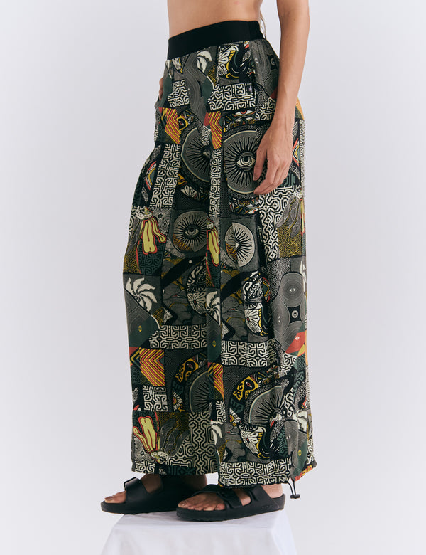 Pantalón Botas ajustables  Lupuna multicolor Mujer