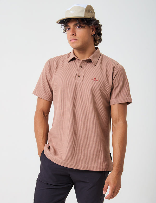Camisa Polo  Aventurina marron Hombre