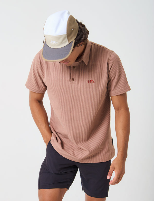 Camisa Polo  Aventurina marron Hombre