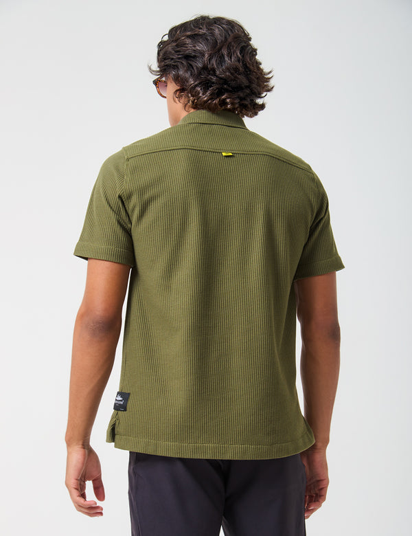 Camisa Polo  Cuarzo verde militar Hombre