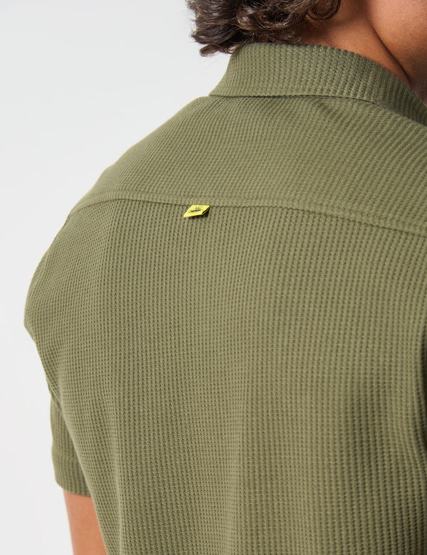 Camisa Polo  Cuarzo verde militar Hombre