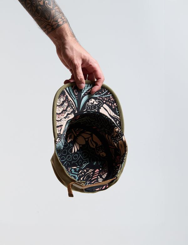 Gorra Rebel Hat verde militar