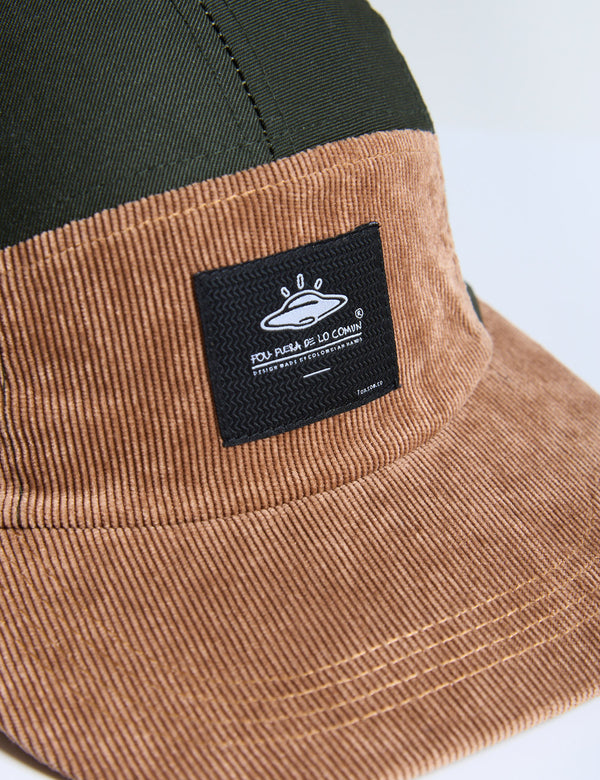 Rider Hat Verde + Cafe Unisex Talla