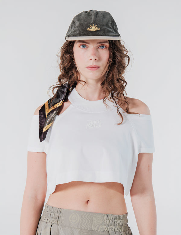 Camiseta Hombros descubiertos inner peace